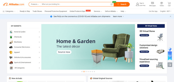 Alibaba - best B2B marketplace to sell online
